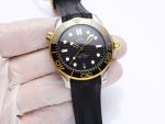 Omega Seamaster 42MM Luminous Coating Rubber Strap Black/Blue Watch
